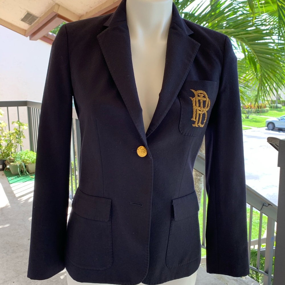 Ralph Lauren Wool Navy Blazer in size 2